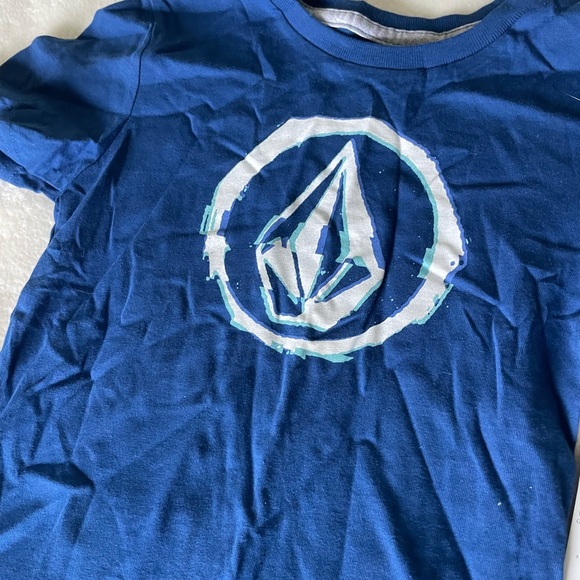 Volcom Kids Navy Blue Logo Tee - Picture 3 of 5